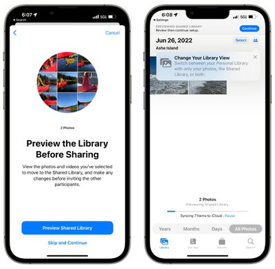 icloud visualizza la libreria di foto condivise