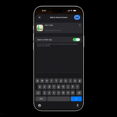 Add to Home Screen dark scaled