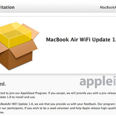 appleseed macbook air wifi