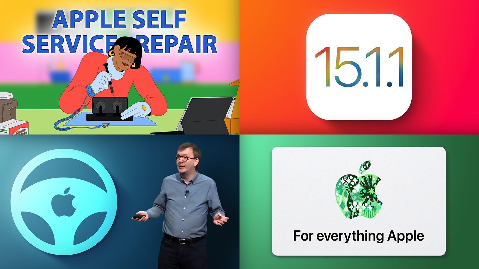 Top Stories: Apple Self Service Repair, iOS 15.1.1 Released, and More ...