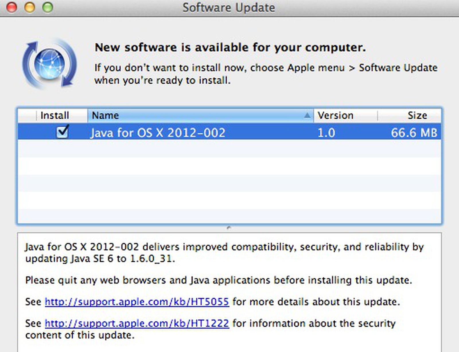 download java se 6 runtime for mac lion