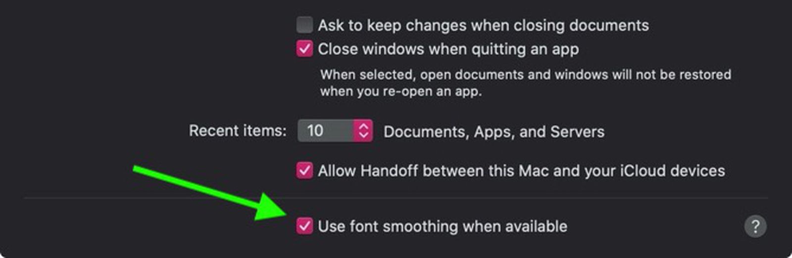 How To Adjust Or Disable Font Smoothing In Macos Big Sur Macrumors