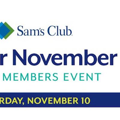 sams club nov 10 event