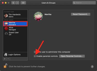 how to enable parental controls for an existing user account 2