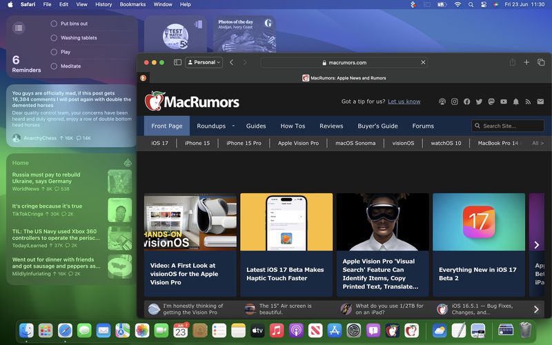 How to Use Interactive Widgets on Your Mac's Desktop - MacRumors