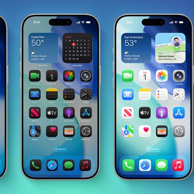 iOS 26 on Three iPhones