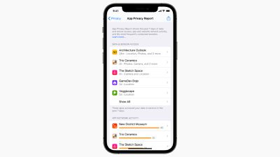 informe de privacidad de la aplicación ios15