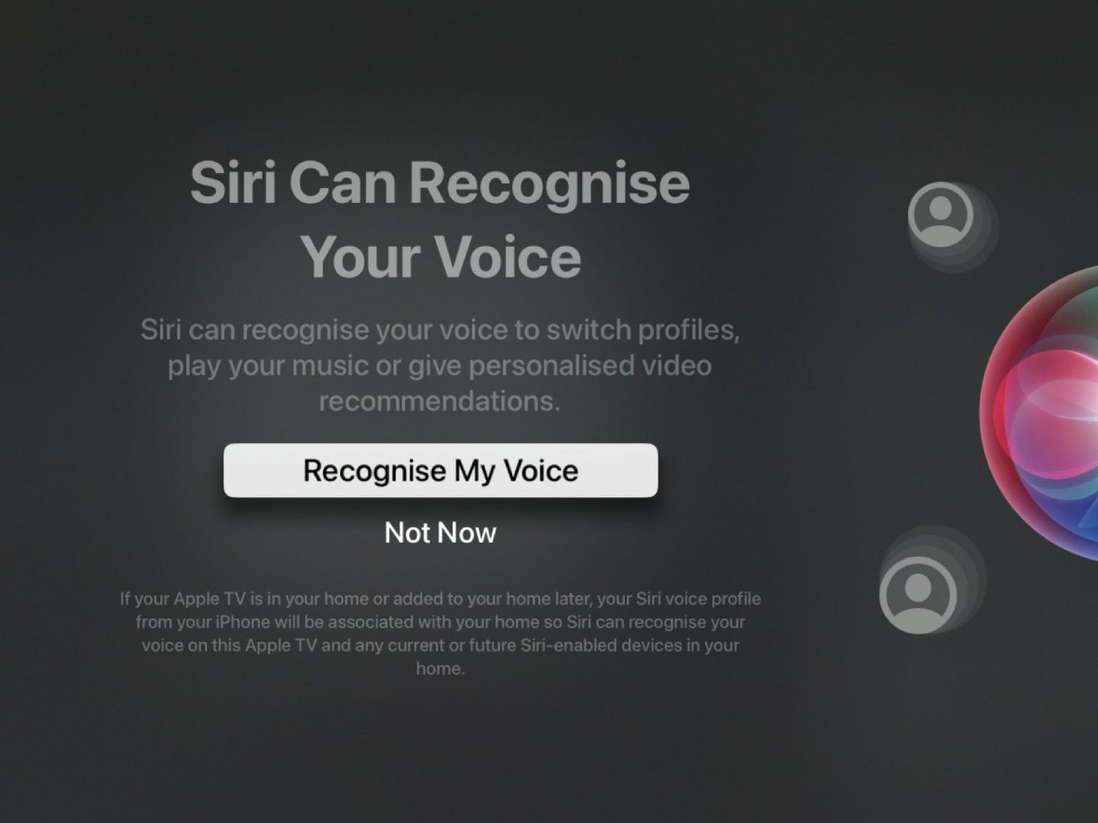 Apple TV New Siri Voice Recognition Feature With tvOS - MacRumors