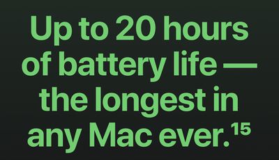 apple macbook pro m1 battery life