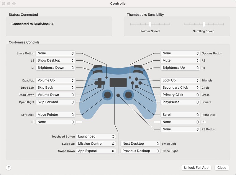 'Controlly' App Turns a Game Controller Into a Remote Control for Macs
