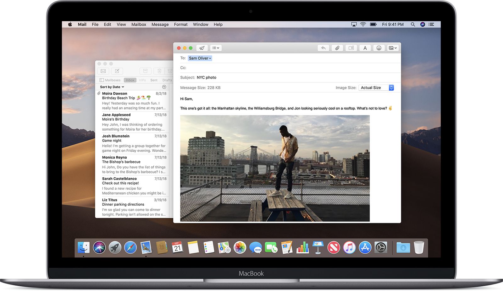 gmail application in dock for mac