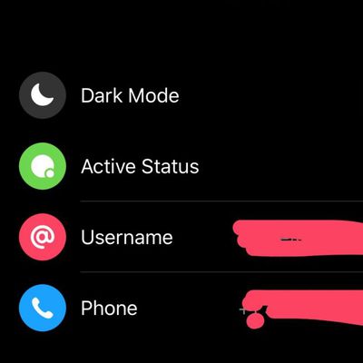 facebook dark mode