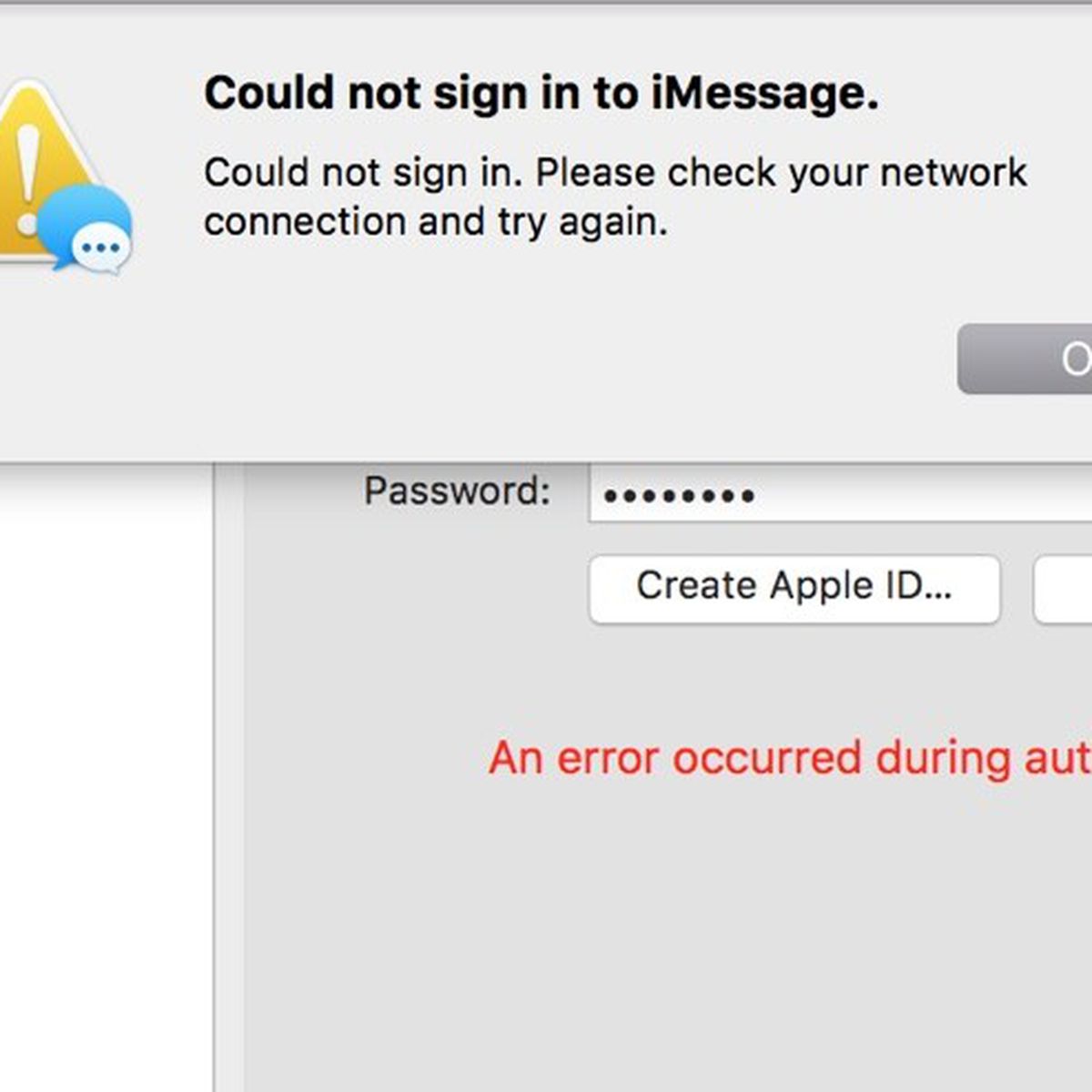 how to use messages on mac without password