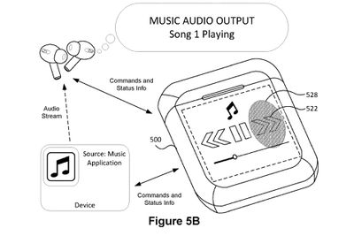 airpods case touchscreen music