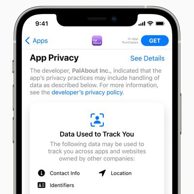app store privacy labels iphone 12