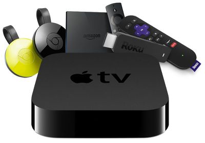apple tv vs roku chromecast fire tv