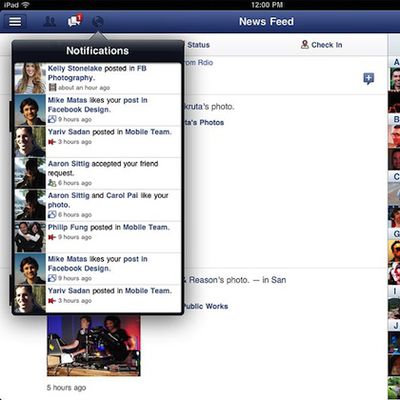 facebook ipad