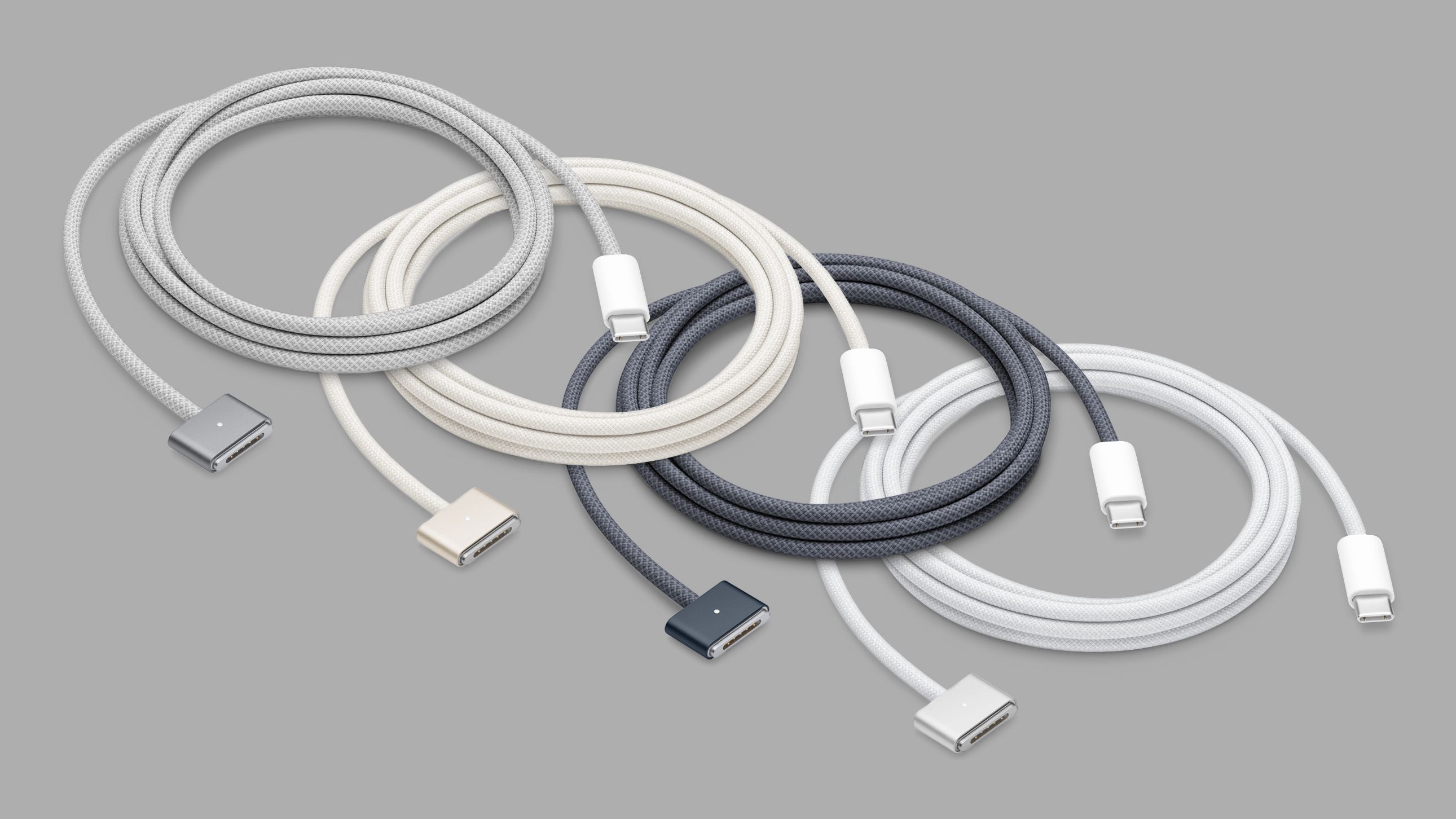 Cabo de carregamento MagSafe 3 agora disponível em novas cores combinando com MacBook Air