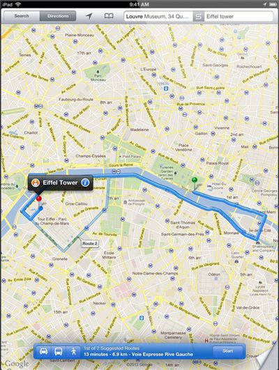 ipad retina google maps