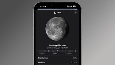 ios 17 aplicación meteorológica luna