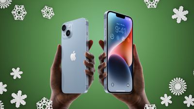 iphone 14 snowflakes in hands