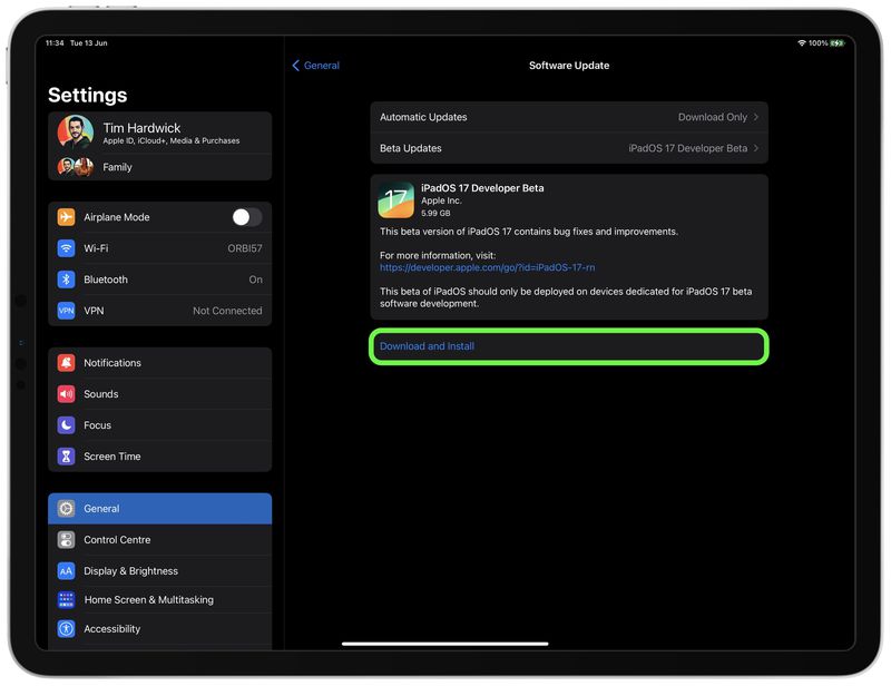 How to Install the iPadOS 17 Developer Beta on Your iPad for Free ...