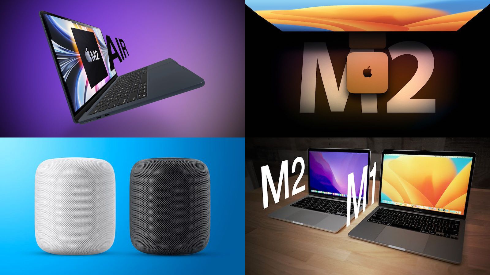 Principais notícias: information de lançamento do M2 MacBook Air, novo rumor do HomePod e muito mais