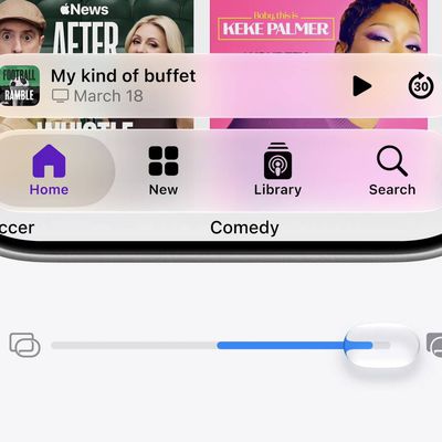 liquid glass slider