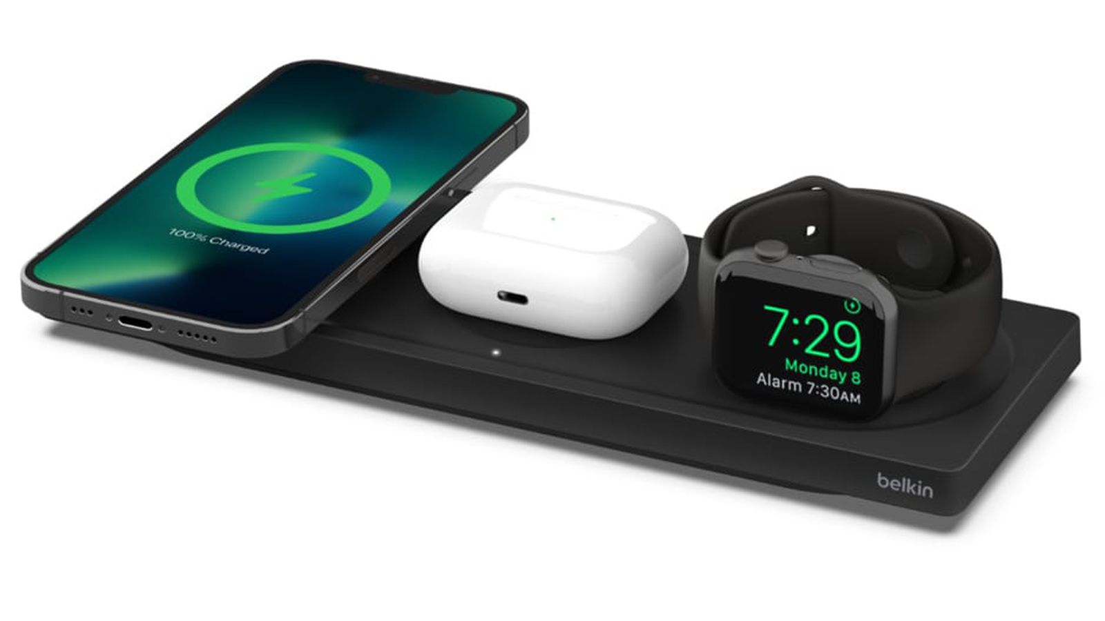 Ruwe slaap transfusie vergroting Belkin Launches $150 3-in-1 Charger With Fast Charging for Apple Watch  Series 7 - MacRumors