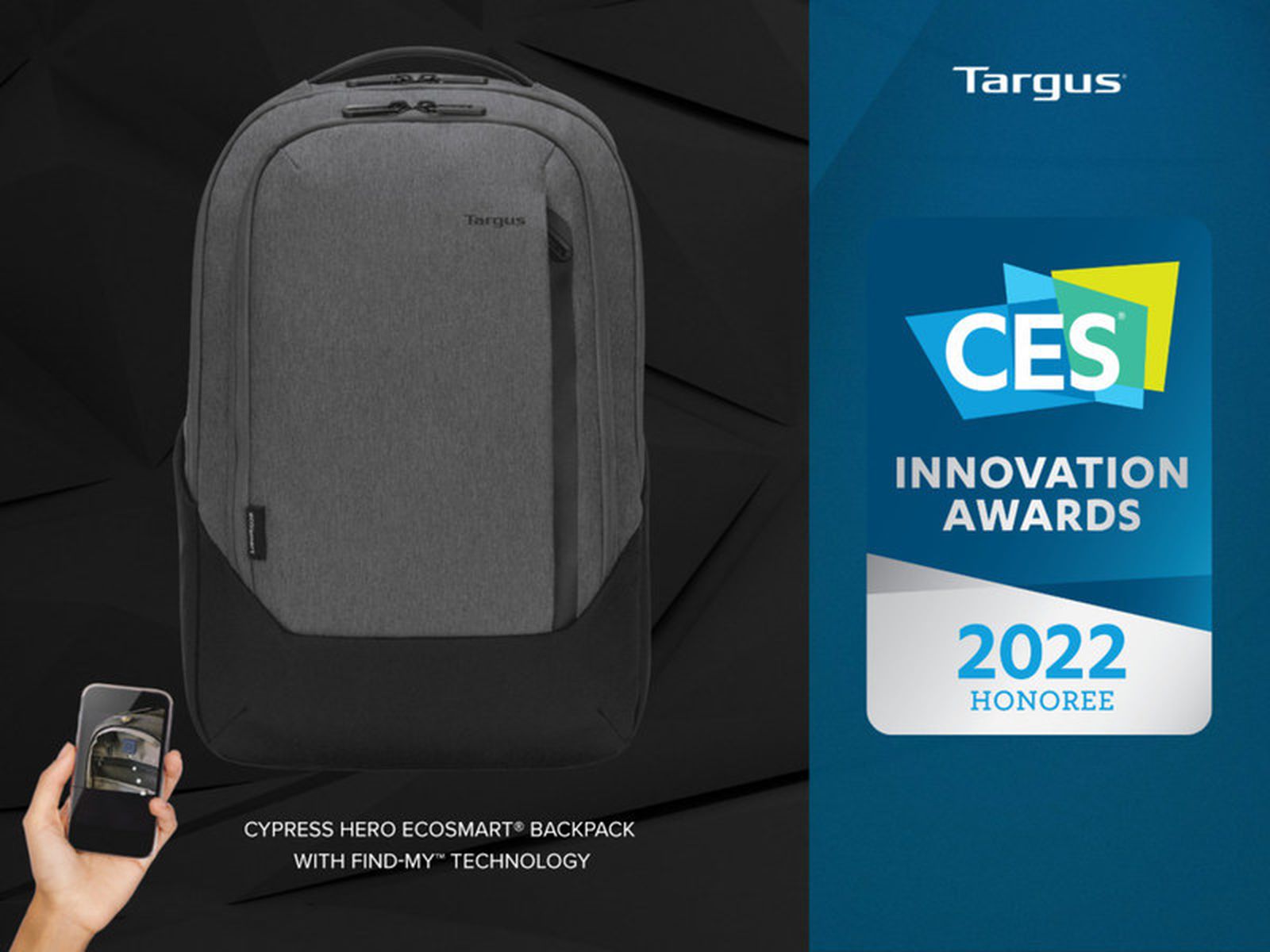 CES 2022: Targus Debuts Backpack That Supports 'Find My' App Without an AirTag