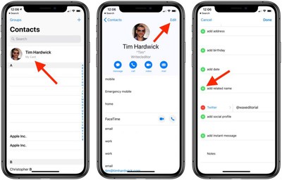 How To Assign Relationships To Contacts For Siri Labels In Ios Macrumors The guys in your life are simply sure, you can call him by his first name, but where's the fun in that? to contacts for siri labels in ios