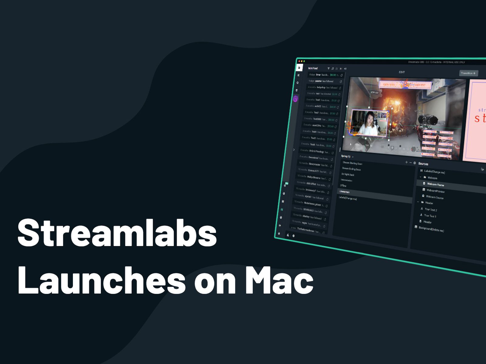 stream alerts for obs for mac