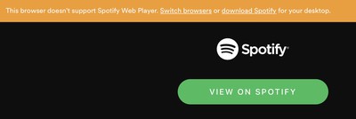 Spotify Web Player No Longer Compatible With Apple's Safari Browser