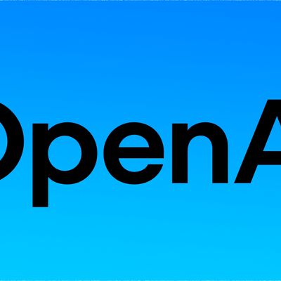 openai logo word blue