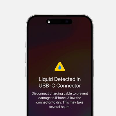 liquid detected iphone alert