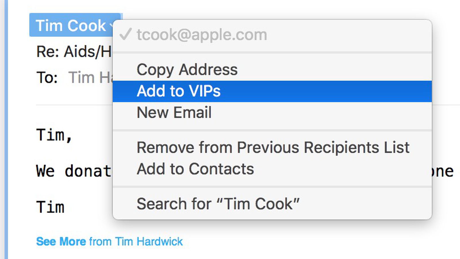 how vip emails in outlook 2011 for mac