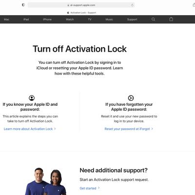 apple turn off activation lock