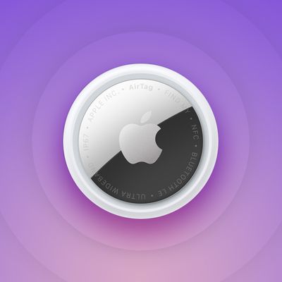 Second Generation AirTag Feature Purple