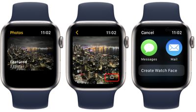 Apple Watch обмениваться фотографиями