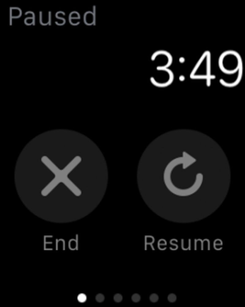Pause Workout Apple Watch