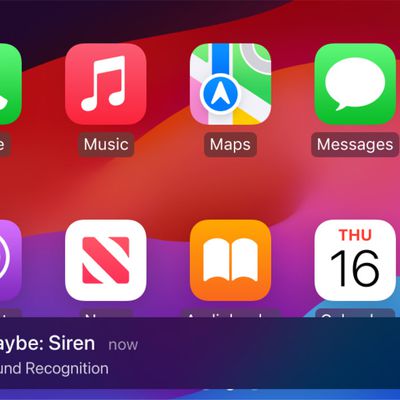 CarPlay Sound Recognition