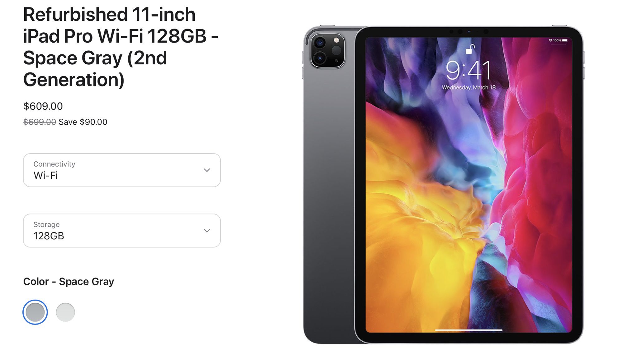 Ipad deals 128gb 2020