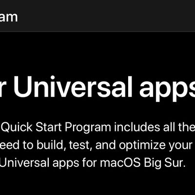 universal app quick start program