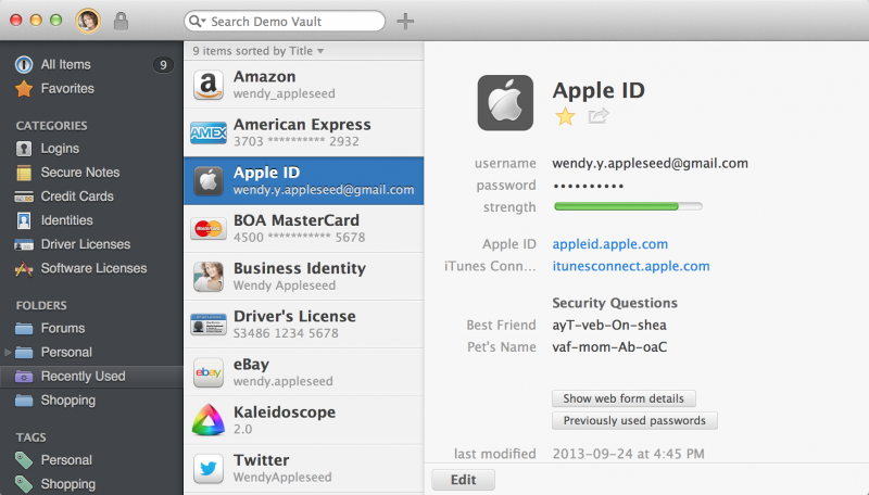 one password mac
