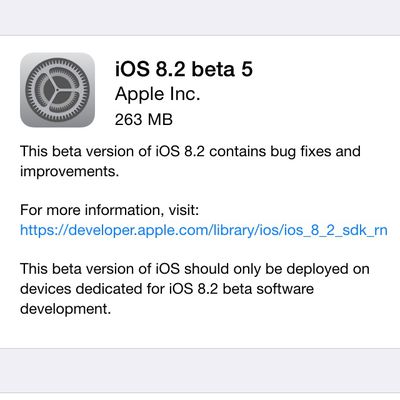 ios 8 2 beta 5