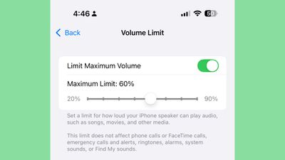 maximum volume limit ios 18 2