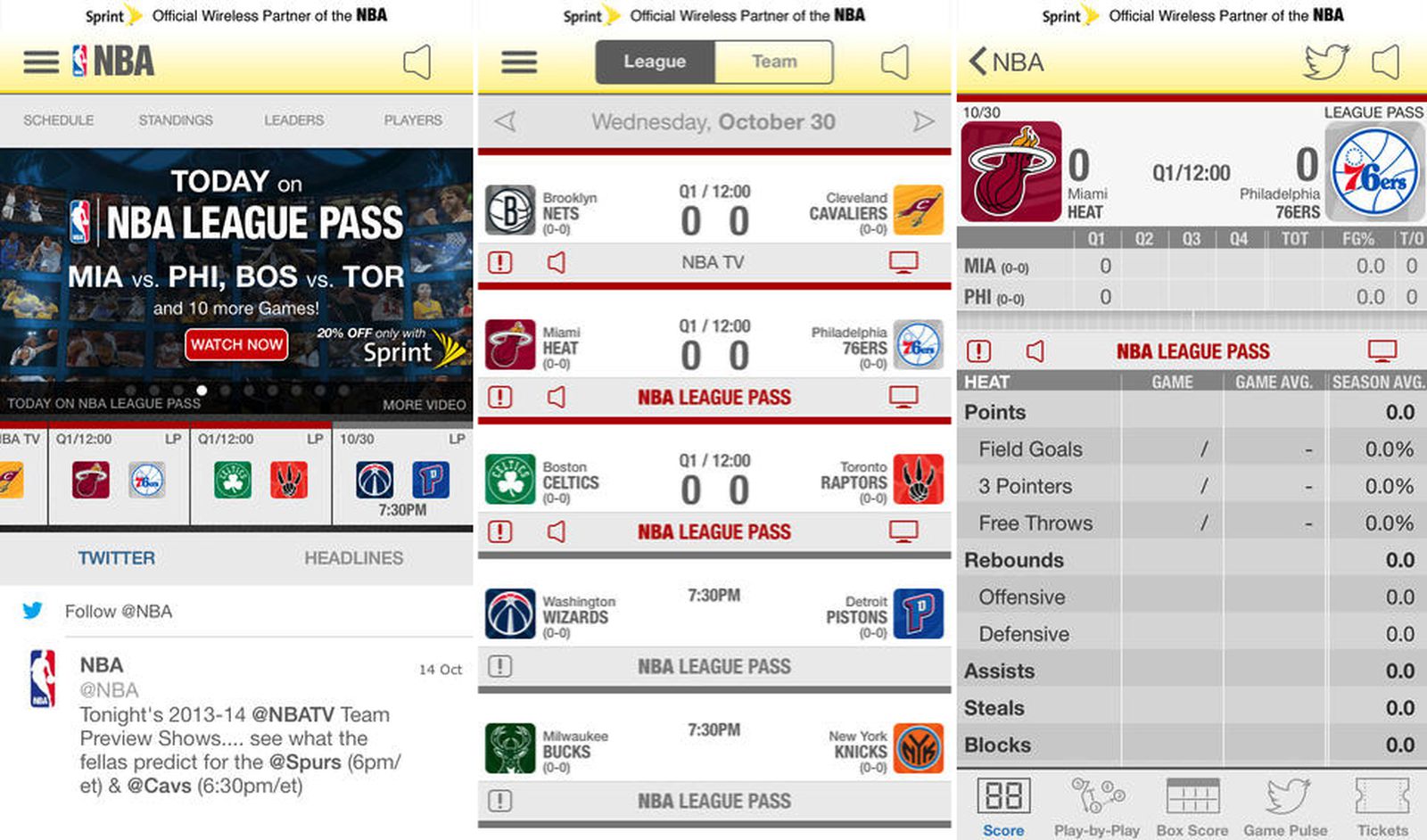 NBA Game Time Updated for 2013-2014 Season with Visual Redesign
