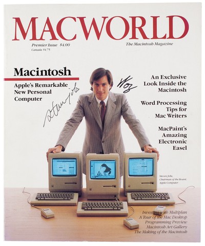 Macworld'ün imzalı bir kopyası