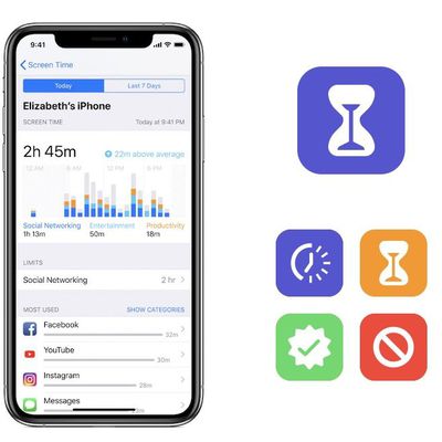 apple screen time screen icons