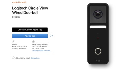 Logitech Circle View Doorbell with HomeKit Secure Video introduced to Apple